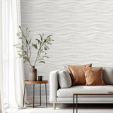 DecoratorsBest Natural Drift Wavy Wood Light Grey Wallpaper