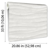 DecoratorsBest Natural Drift Wavy Wood Light Grey Wallpaper