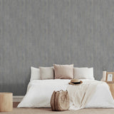 DecoratorsBest Soft Grain Wood Texture Blue Grey Wallpaper
