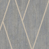 DecoratorsBest Chevron Woodgrain Blue Grey Wallpaper