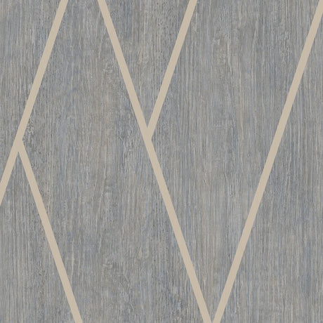DecoratorsBest Chevron Woodgrain Blue Grey Wallpaper