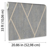DecoratorsBest Chevron Woodgrain Blue Grey Wallpaper