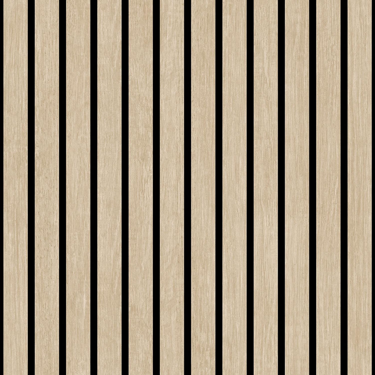 DecoratorsBest Modern Wood Slat Beige Wallpaper