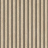 DecoratorsBest Modern Wood Slat Beige Wallpaper