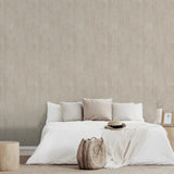 DecoratorsBest Soft Grain Wood Texture Beige Wallpaper