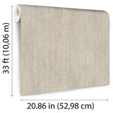DecoratorsBest Soft Grain Wood Texture Beige Wallpaper