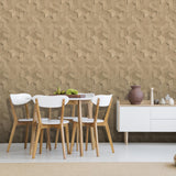 DecoratorsBest Geo Wood Block Illusion Beige Wallpaper