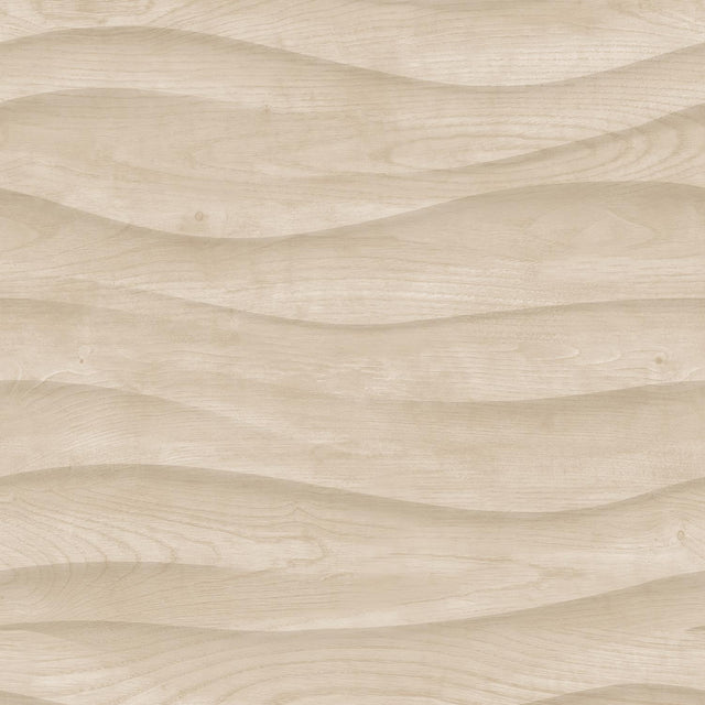 DecoratorsBest Natural Drift Wavy Wood Beige Wallpaper
