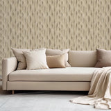 DecoratorsBest Wavy Wood Slat Natural Beige Cream Wallpaper