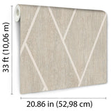 DecoratorsBest Chevron Woodgrain Beige Wallpaper