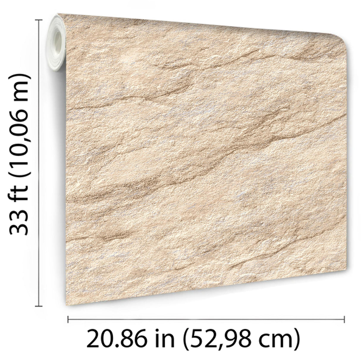 DecoratorsBest Stone Serenity Beige Wallpaper