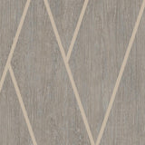 DecoratorsBest Chevron Woodgrain Taupe Wallpaper