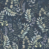 DecoratorsBest Olivia Botanical Navy Blue Wallpaper