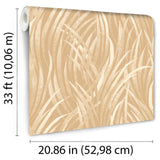 DecoratorsBest Adelia Tall Grass Yellow Wallpaper