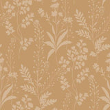 DecoratorsBest Wildflower Silhouettes Yellow Wallpaper