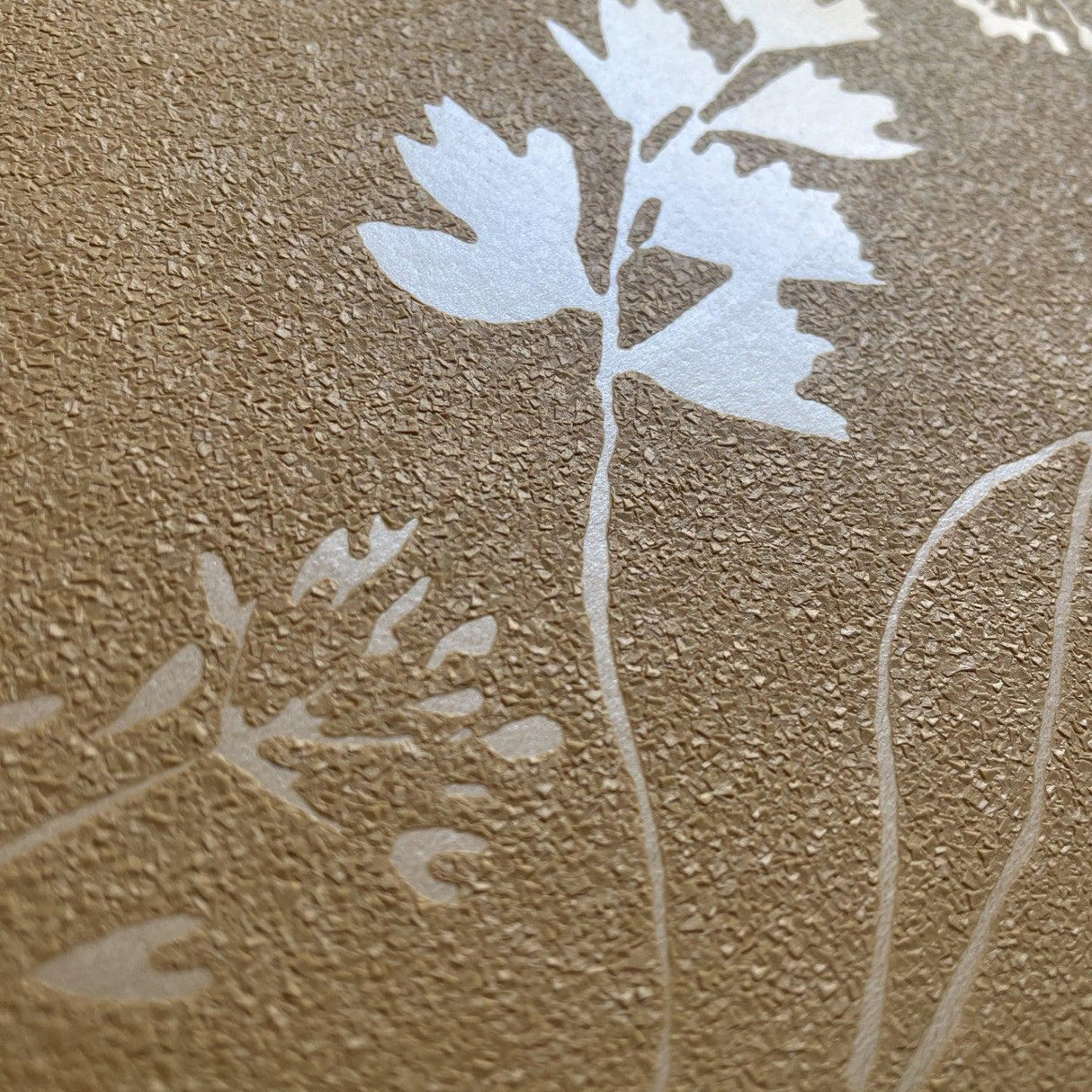 DecoratorsBest Wildflower Silhouettes Yellow Wallpaper