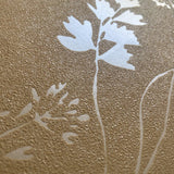 DecoratorsBest Wildflower Silhouettes Yellow Wallpaper