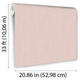 DecoratorsBest Luxe Faux Tweed Textile Texture Powder Blush Wallpaper