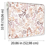 DecoratorsBest Olivia Botanical Pink Wallpaper