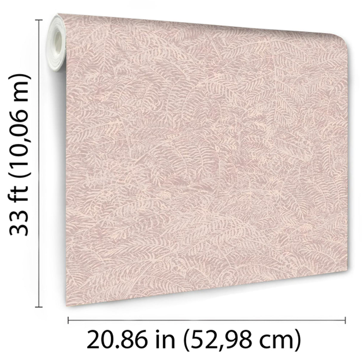 DecoratorsBest Fern Texture Pink Wallpaper