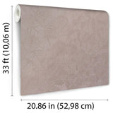 DecoratorsBest Luminous Leaf Collage Blush on Foil with Ultra Fine Emboss Wallpaper