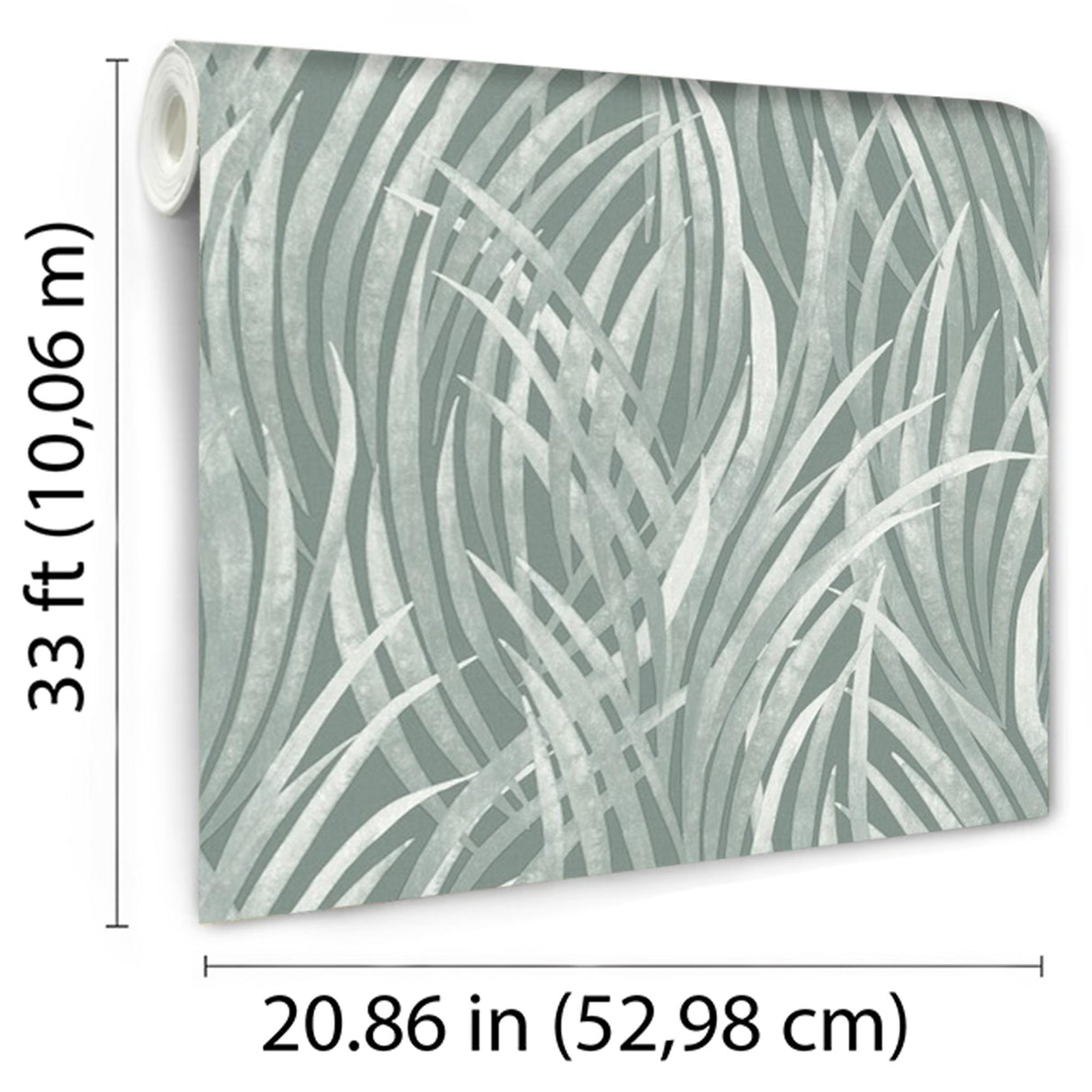 DecoratorsBest Adelia Tall Grass Green Wallpaper