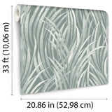 DecoratorsBest Adelia Tall Grass Green Wallpaper