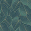DecoratorsBest Graphic Leaves Dark Green with Foil Accents Wallpaper