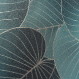 DecoratorsBest Graphic Leaves Dark Green with Foil Accents Wallpaper