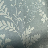 DecoratorsBest Wildflower Silhouettes Turquoise Blue Wallpaper