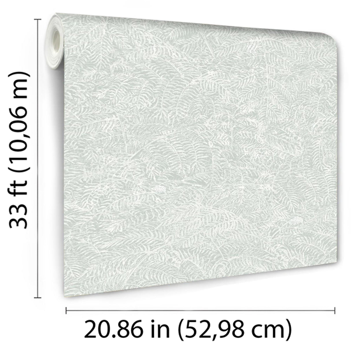 DecoratorsBest Fern Texture Light Green Sage Wallpaper