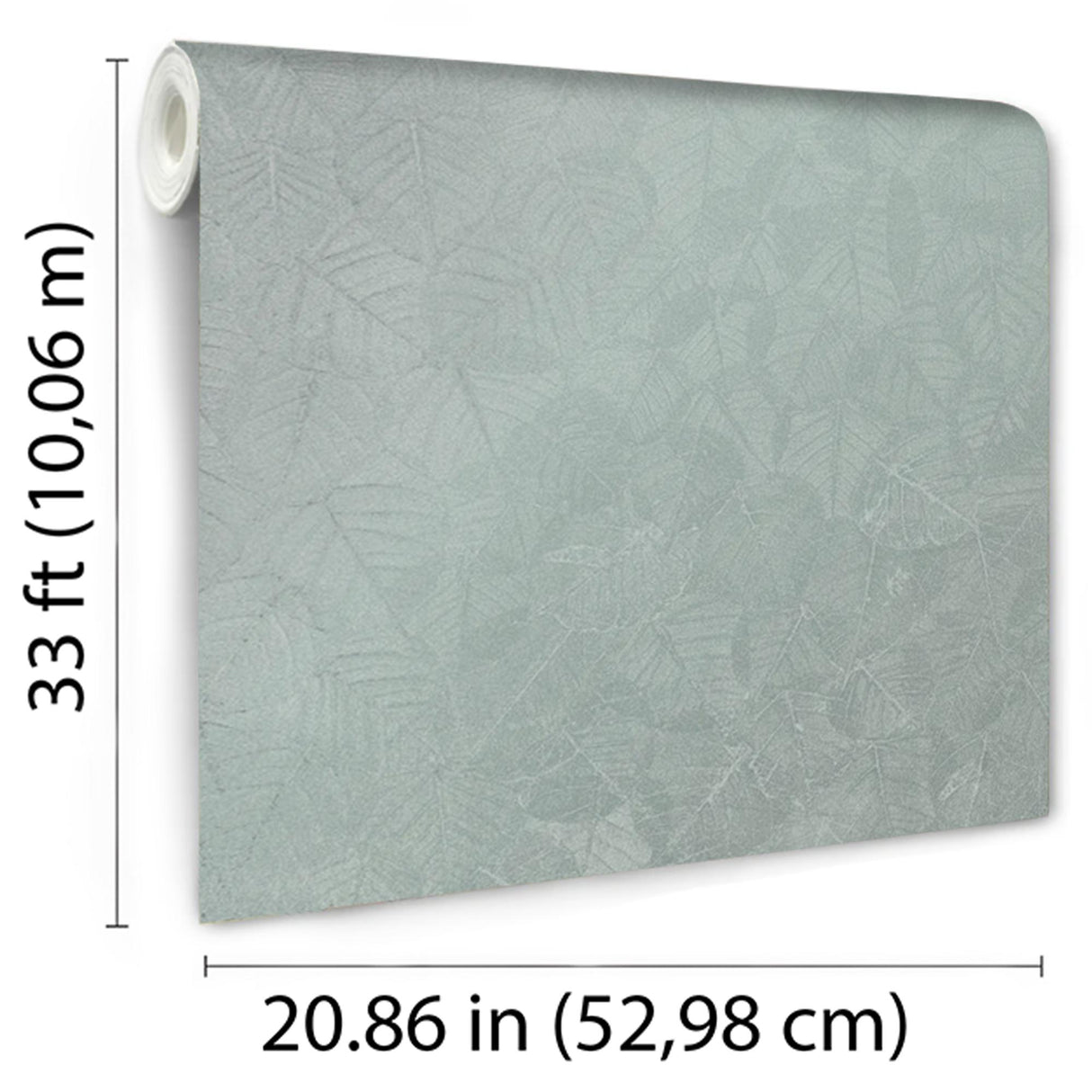 DecoratorsBest Luminous Leaf Collage Green on Foil with Ultra Fine Emboss Wallpaper