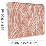 DecoratorsBest Adelia Tall Grass Terracotta Wallpaper