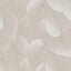 DecoratorsBest Graphic Leaves Beige with Foil Accents Wallpaper