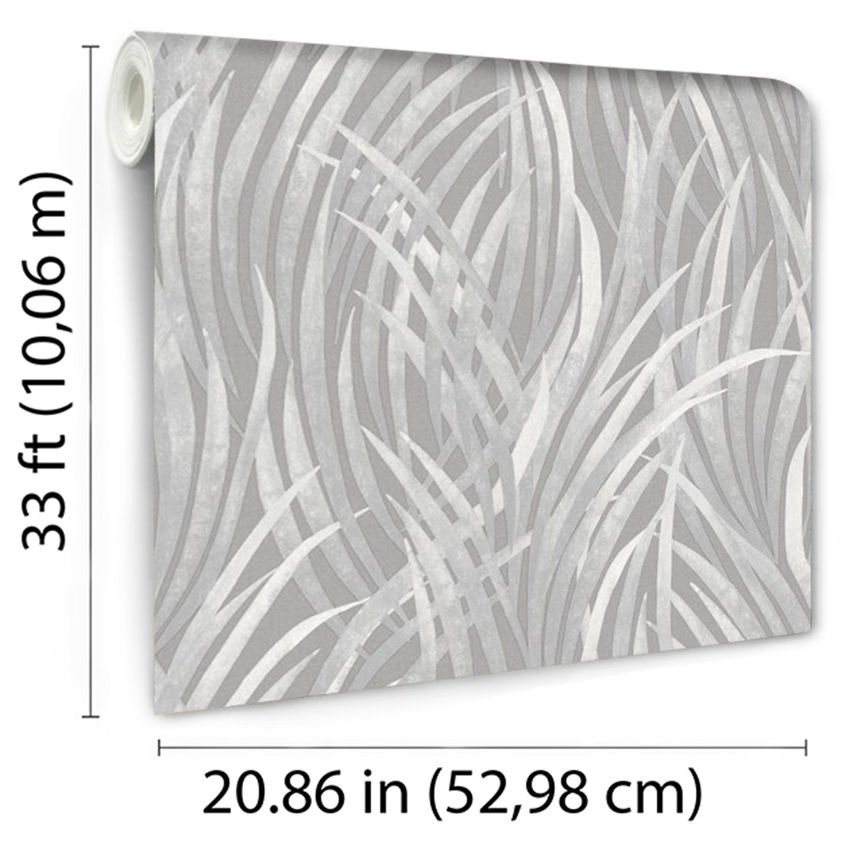 DecoratorsBest Adelia Tall Grass Grey Wallpaper