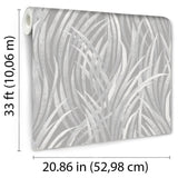 DecoratorsBest Adelia Tall Grass Grey Wallpaper