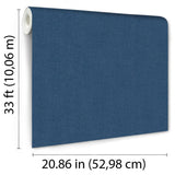 DecoratorsBest Luxe Faux Tweed Textile Texture Navy Blue Wallpaper