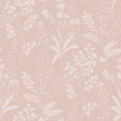 DecoratorsBest Wildflower Silhouettes Pink Wallpaper
