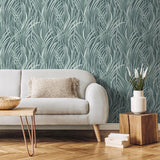 DecoratorsBest Adelia Tall Grass Dark Green Wallpaper