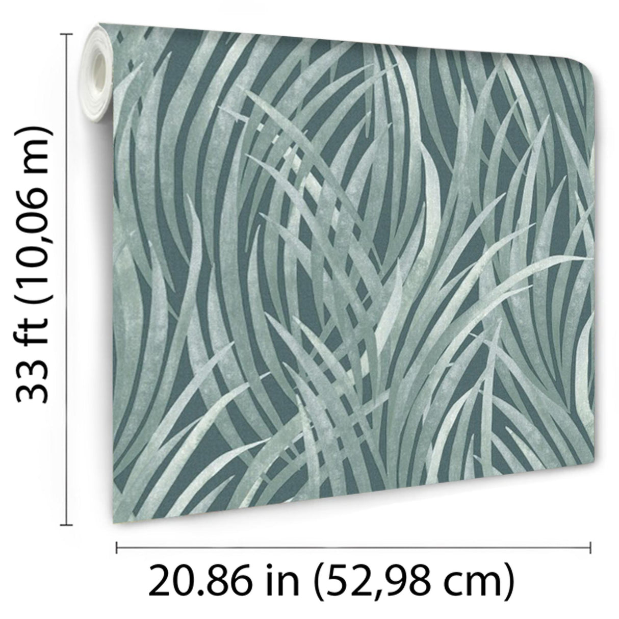 DecoratorsBest Adelia Tall Grass Dark Green Wallpaper