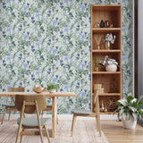 DecoratorsBest Mint Birds and Dragonflies Botanical Green 2 Ground Wallpaper