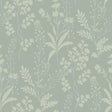 DecoratorsBest Wildflower Silhouettes Pale Green Sage Wallpaper