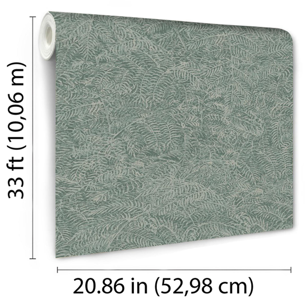 DecoratorsBest Fern Texture Dark Green Wallpaper