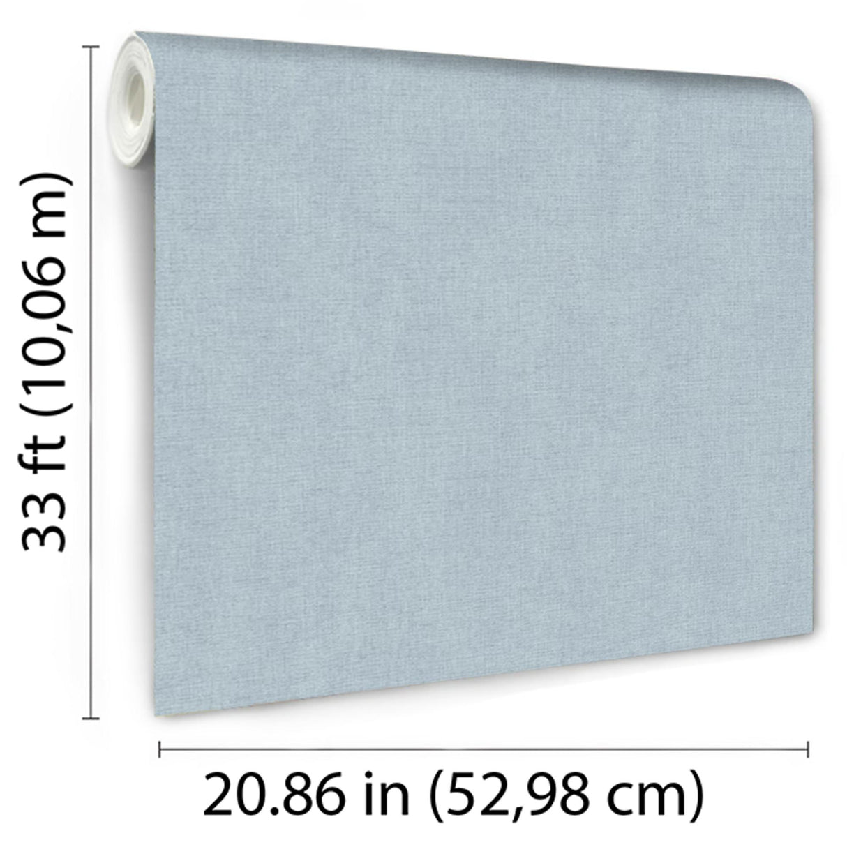 DecoratorsBest Luxe Faux Tweed Textile Texture Turquoise Blue Wallpaper