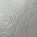 DecoratorsBest Big Wave White Wallpaper