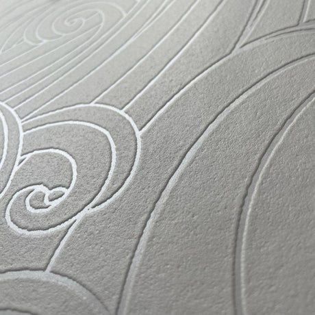 DecoratorsBest Big Wave White Wallpaper