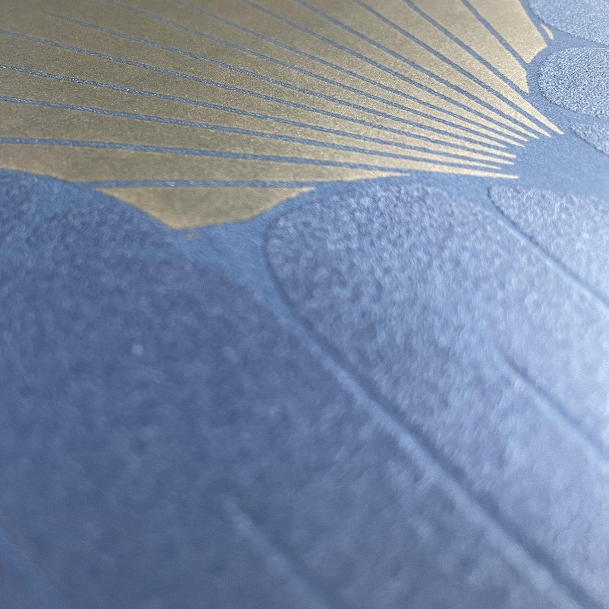DecoratorsBest Giant Art Deco Gingko Leaf Blue Wallpaper