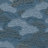 DecoratorsBest Bonsai Grove Blue Wallpaper
