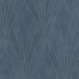 DecoratorsBest Gatsby Glamour Blue Texture Ground Wallpaper