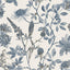 DecoratorsBest Botanical Print Blue with Ecru Cream Ground Wallpaper